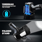 LBE Rechargeable Spotlight Outdoor, 000 Lumens Led Spotlight Flashlight - Image 5