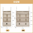 Surblue Hanging Closet Storage Bag Collapsible 3-Shelf Washable Oxford Fabric - Image 5