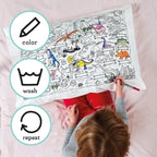Coloring Pillowcase for Kids – Reusable DIY Pillow Cover - Image 4
