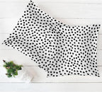 Swono Polka Dots Decorative Throw Pillow Covers Pack of 2, Abstract Messy Black - Image 5