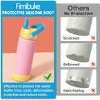 Fimibuke Kids Insulated Water Bottle, 18oz BPA FREE Kids Cups - Image 5