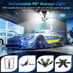 TANBABY 1 Pack LED Garage Lights, 150W Deformable Garage Light Bulb, 15000LM - Image 3