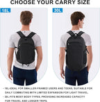 Lightweight Hiking Backpack 18L Packable Foldable Small Daypack Collapsible - Image 9