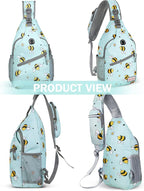 ZOMAKE Sling Bag, Small Crossbody Sling Backpack, Water Resistant Shoulder - Image 4
