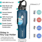 SENDESTAR Water Bottle 32oz, Wide Mouth Stainless Steel Vacuum Insulated Double - Image 5