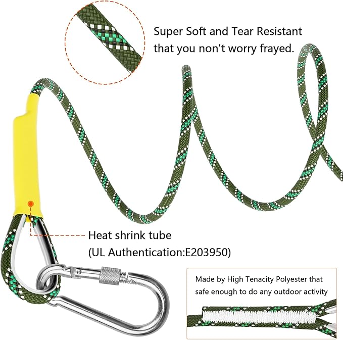 X XBEN Outdoor Climbing Rope 10M 20M 30M 50M 70M 152M 352M Static Rock Climbing - Image 4