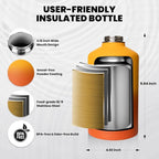 RAYMYLO Insulated Water Bottle 64 oz, Triple Wall Vacuum Stainless Steel - Image 5