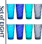 US Acrylic Optix Plastic Reusable Drinking Glasses 20oz Water Cups in Coastal - Image 8