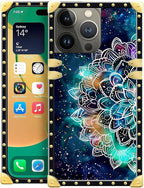 Compatible with iPhone 14 Pro Max Case, Starry Sky Colourful Mandala Luxury by Unknown