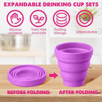 Umigy Silicone Collapsible Cup Without Lids Travel Portable Foldable Cup - Image 3