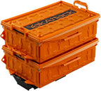 YakAttack TracPak Combo Kit – Orange | 2 Stackable Storage Boxes + Quick by YakAttack