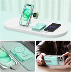 Magnetic Portable Charger Built-in Cables, 10000mAh Fast Charging Wireless - Image 9