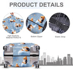 ANNA QUEEN Winter Penguin Luggage Cover, Cute Penguin on Ice Pattern Suitcase - Image 4