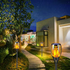 TomCare 8 Pack Outdoor Solar Lights Flickering Flames Torch Decorative Garden - Image 6