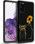 for Samsung Galaxy S20 Case, Pig Sunflower Yellow Sunshine Pattern Graphic - Image 4