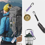 EOTW Paracord Keychain for Men Women Paracord Carabiner Backpack Keychain - Image 2