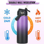 Fijinhom 18oz Insulated Stainless Steel Water Bottle, Wide Mouth Double Wall - Image 6