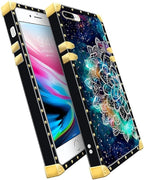 Compatible with iPhone 8 Plus 7 Plus Case, Starry Sky Colourful Mandala Luxury - Image 3