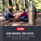 THERMOS Stainless King Vacuum-Insulated Beverage Bottle, 40 Ounce, Midnight Blue - Image 5