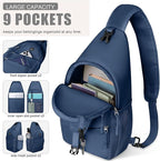 Pritent Crossbody Bags for Women Men Trendy Sling Bag Backpack Casual Chest Bag - Image 3