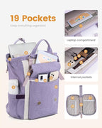LOVEVOOK 17 Inch Backpack for Women, Laptop Bag Teacher Nurse Work Bags - Image 3