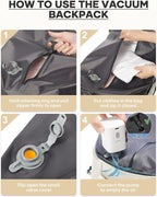 coofay Vacuum Backpack Travel - Image 3