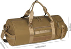 ArcEnCiel Medium Tactical Duffle Bag Men Gym Pack Molle Shoulder Bags Shoes - Image 2