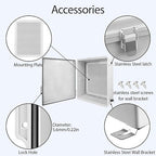 LeMotech Electrical Box, IP67 Waterproof Hinged Cover Stainless Steel Latch - Image 4