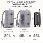 coowoz Large Travel Backpack For Women Men, Carry On Backpack, Hiking Backpack - Image 4
