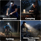 Headlamp Rechargeable 2 Pack, Super Bright LED Head Lamp, 1500 Lumen, 12 Modes - Image 7