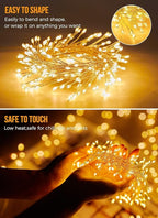 120LED 10FT Solar Fairy Lights Outside Waterproof, 8 Lighting Modes IP65 - Image 2