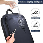 Business Backpack 17 Inch Slim Expandable Waterproof Travel Laptop Backpacks - Image 5