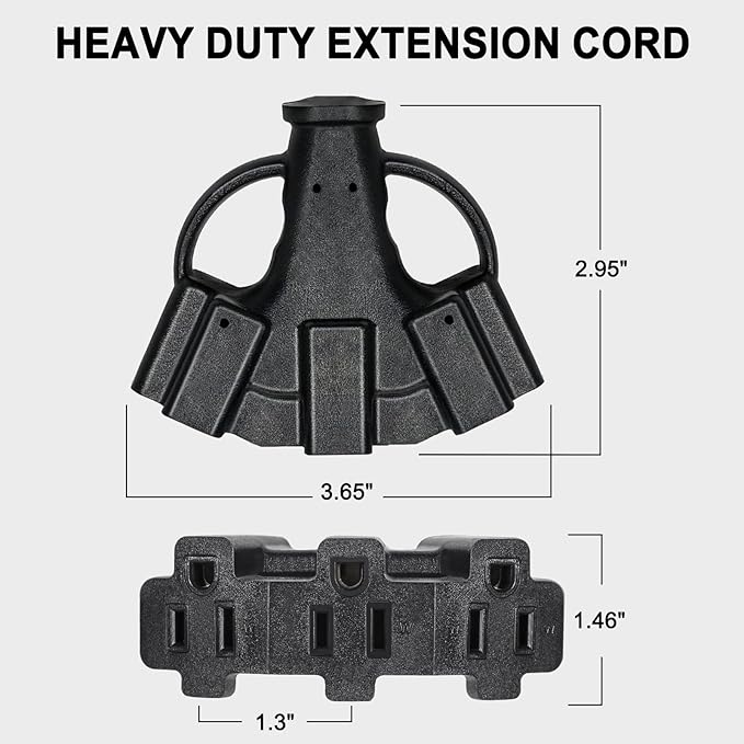 25FT 12/3 Outdoor Extension Cord - Image 2