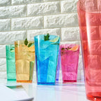 Khen Classic Plastic Reusable Drinking Glasses Restaurant Cups Style 20 oz - Image 3