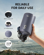 Trebo Water Bottle 64oz with Paracord Handle, Half Gallon Large Vacuum Triple - Image 5