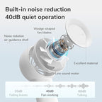 JISULIFE Portable Handheld Turbo Fan, 4000mAh USB Rechargeable Personal Battery - Image 4