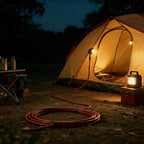 12FT Brown Outdoor Extension Cord-16/3 SJTW Durable Extension Cord - Image 9