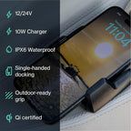 ROKK Wireless - Nano 10W. Waterproof Wireless Compact Phone Charging Mount - Image 5