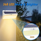 Peasur 1 Pack 368 LED Solar Lights Outdoor Motion Sensor, Solar Fence - Image 6