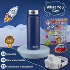 baab 18oz Kids Water Bottle, Insulated Kids Water Bottle - Image 7