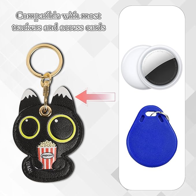 Leather Keychain Case Holder Compatible - Image 4