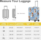ANNA QUEEN Winter Penguin Luggage Cover, Cute Penguin on Ice Pattern Suitcase - Image 5