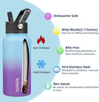 BJPKPK 2 Pack Insulated Water Bottles - Image 2
