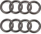 Gkeygo Key Ring Clip, 4/5 Inch Keychain Rings, 8 Pack Round Carabiner Clip - Image 9