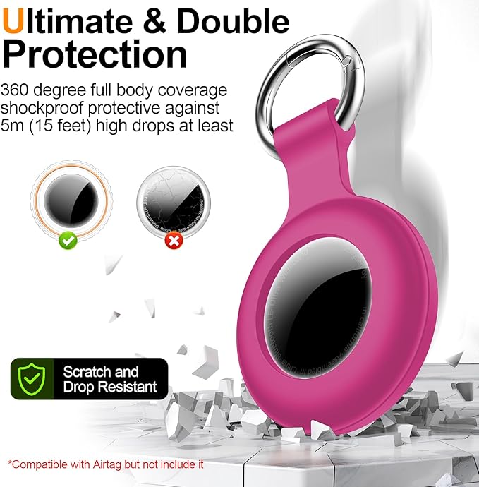 1|2|4Pack for Apple AirTag Holder, For Air Tag 2nd &1st Genaretion, Waterproof - Image 4