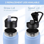 HASLE OUTFITTERS Insulated Water Bottle 22 oz Double Wall Stainless Steel Water - Image 5