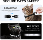 Breakaway AirTag Cat Collar, Reflective Cat Tracker Collar - Image 2