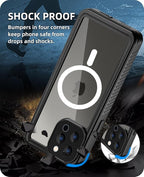 Beeasy for iPhone 12 Pro Waterproof Case, 360 Full Body Heavy Duty Phone Case - Image 4