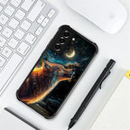 for Samsung Galaxy S22 Plus Case, Star Cave Hungry Wolf Pattern Graphic Design - Image 7