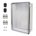 Zulkit Junction Box, IP67 Waterproof Electrical Box Hinged Clear Cover by Zulkit